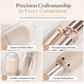 Set di pennelli trucco retrattili 5 in 1 da viaggio con pennelli per cipria, blush e labbra in silicone