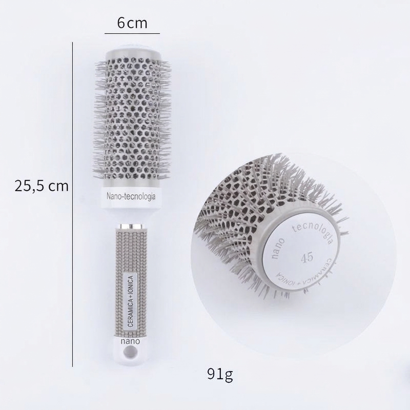 💇‍♀️ Spazzola professionale volumizzante a bocciolo: fusto ventilato per un'asciugatura rapida, impugnatura ergonomica. Solleva le radici e dona volume in soli minuti. 3 colori (grigio / caffè / oro) ✨