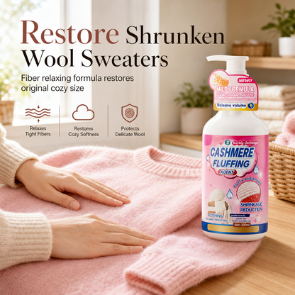 🧶✨ Rigenerante per lana e cashmere – Dì Addio ai Capi Ristretti dopo il Lavaggio! 🚫 Ripristina la taglia, mantiene la morbidezza originale 🍃