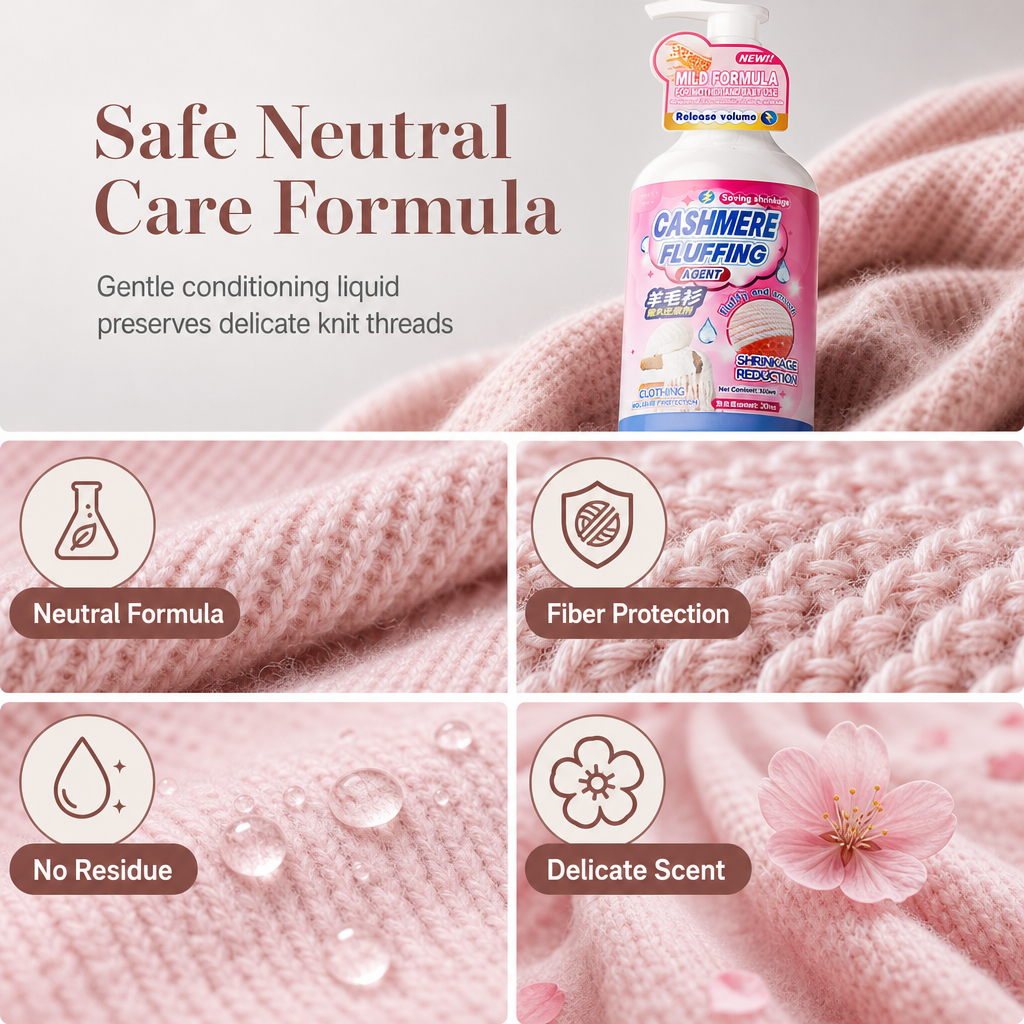 🧶✨ Rigenerante per lana e cashmere – Dì Addio ai Capi Ristretti dopo il Lavaggio! 🚫 Ripristina la taglia, mantiene la morbidezza originale 🍃