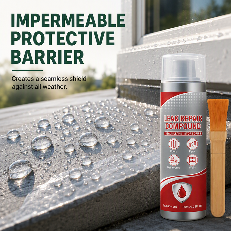 💧✨ Composto sigillante impermeabile per riparare perdite – Dì Addio a crepe e infiltrazioni d'acqua! 🚫 Solidificazione rapida, resistente ai raggi UV, si applica anche su superfici verticali 🧰
