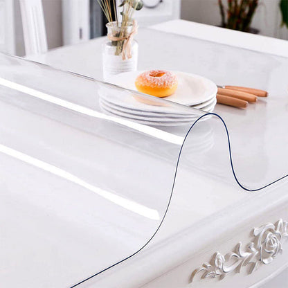 🪑✨ Tappetino trasparente in PVC per tavolo – Dì Addio a macchie, olio e graffi! 🚫 Impermeabile antimacchia, facile da pulire e sicuro per i bambini 🧽