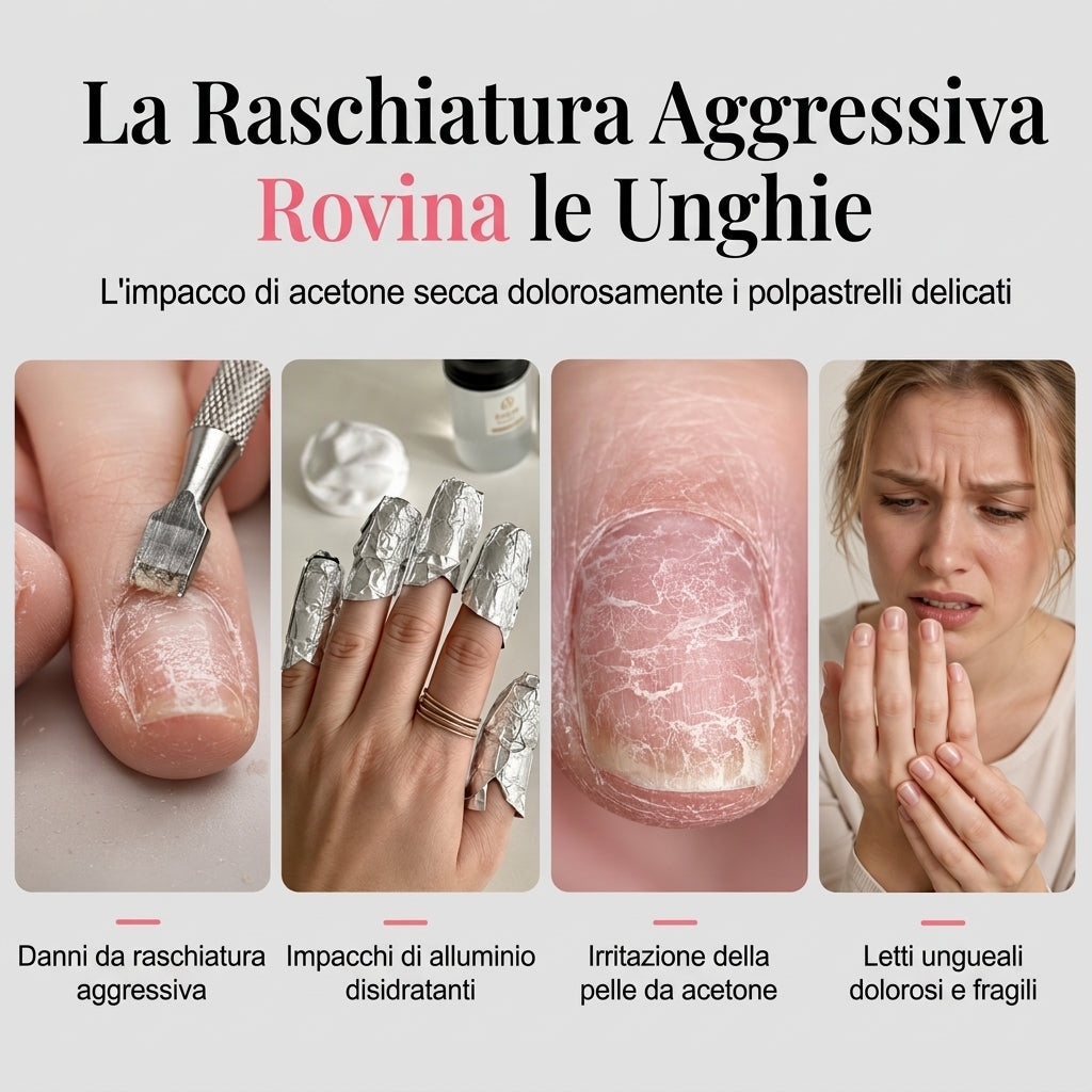 💅✨ Rimuovi smalto gel per unghie al vapore – Dì Addio alla raschiatura aggressiva che danneggia le unghie! 🚫 Azione delicata, pannello touch, sicuro per le unghie naturali 🧴
