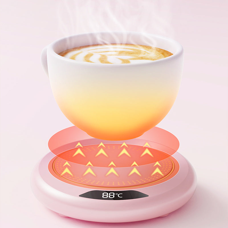 ☕✨ Scaldatazze elettrico con 3 temperature – Dì Addio al caffè e al tè che si raffreddano velocemente! 🚫 Spegnimento automatico 8h, basso consumo 20W, perfetto per ufficio e casa 🧊