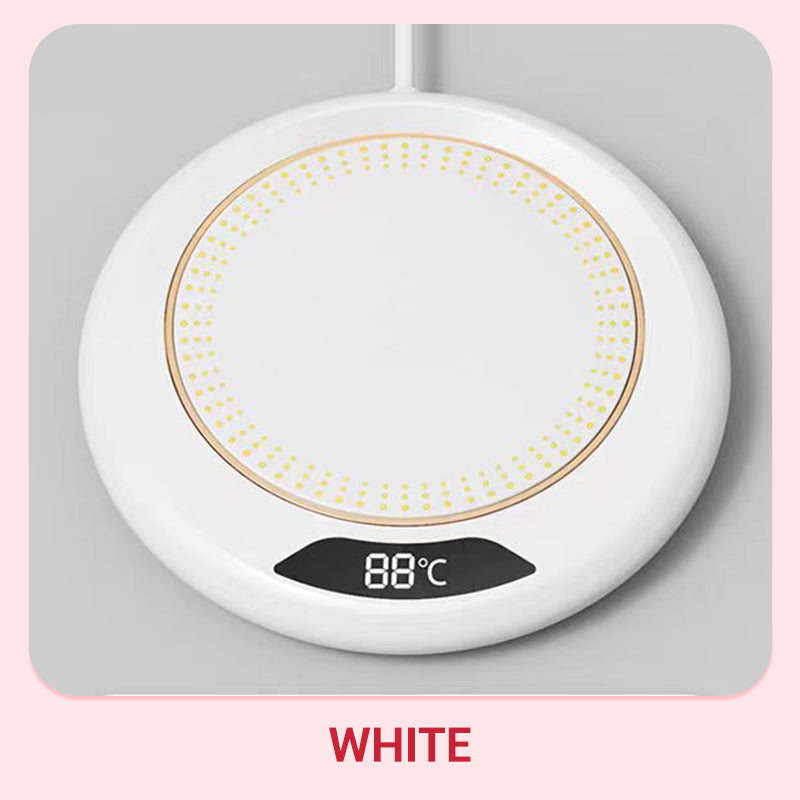 ☕✨ Scaldatazze elettrico con 3 temperature – Dì Addio al caffè e al tè che si raffreddano velocemente! 🚫 Spegnimento automatico 8h, basso consumo 20W, perfetto per ufficio e casa 🧊