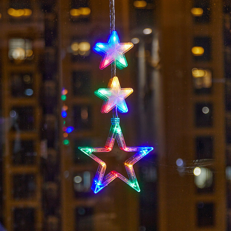 ❄️✨ Luci decorative a fiocco di neve con ventosa per Natale – Dì Addio a trapani, colla e cavi aggrovigliati! 🚫 2 modalità luce (bianco caldo /multicolore), alimentazione a batteria, riutilizzabili per molti anni