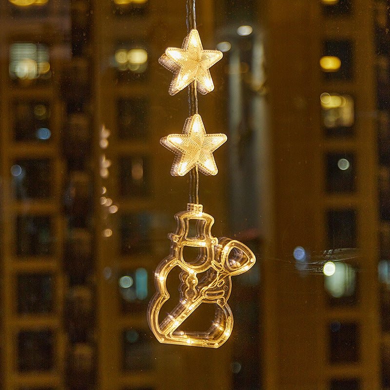 ❄️✨ Luci decorative a fiocco di neve con ventosa per Natale – Dì Addio a trapani, colla e cavi aggrovigliati! 🚫 2 modalità luce (bianco caldo /multicolore), alimentazione a batteria, riutilizzabili per molti anni