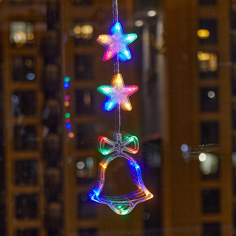 ❄️✨ Luci decorative a fiocco di neve con ventosa per Natale – Dì Addio a trapani, colla e cavi aggrovigliati! 🚫 2 modalità luce (bianco caldo /multicolore), alimentazione a batteria, riutilizzabili per molti anni