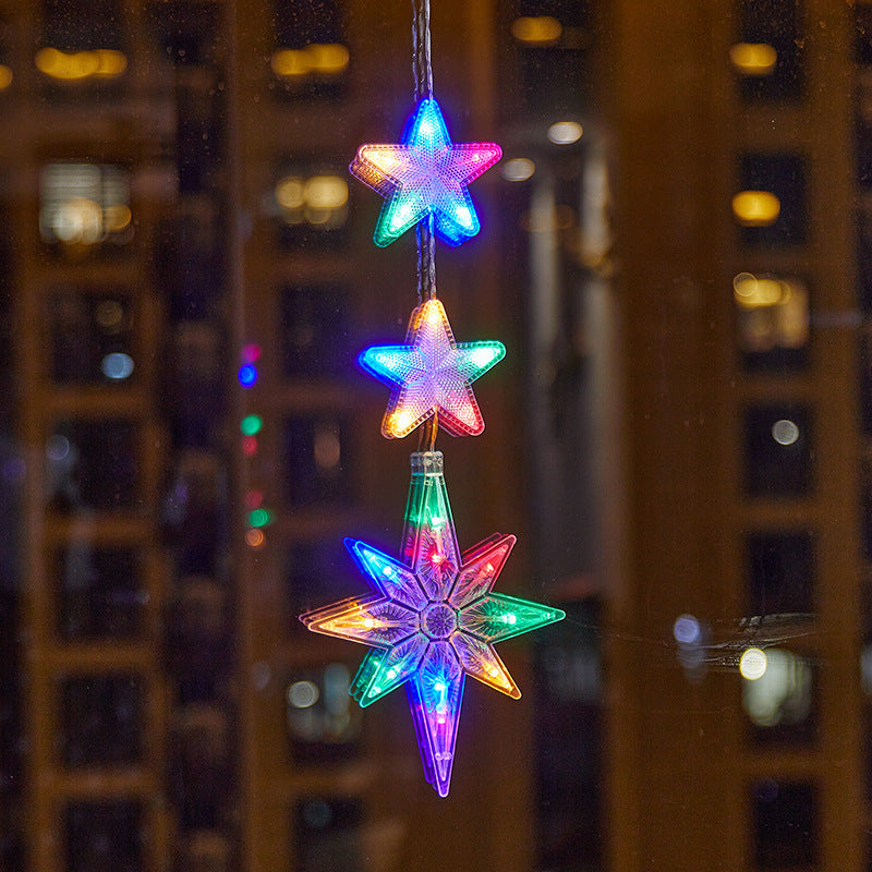 ❄️✨ Luci decorative a fiocco di neve con ventosa per Natale – Dì Addio a trapani, colla e cavi aggrovigliati! 🚫 2 modalità luce (bianco caldo /multicolore), alimentazione a batteria, riutilizzabili per molti anni