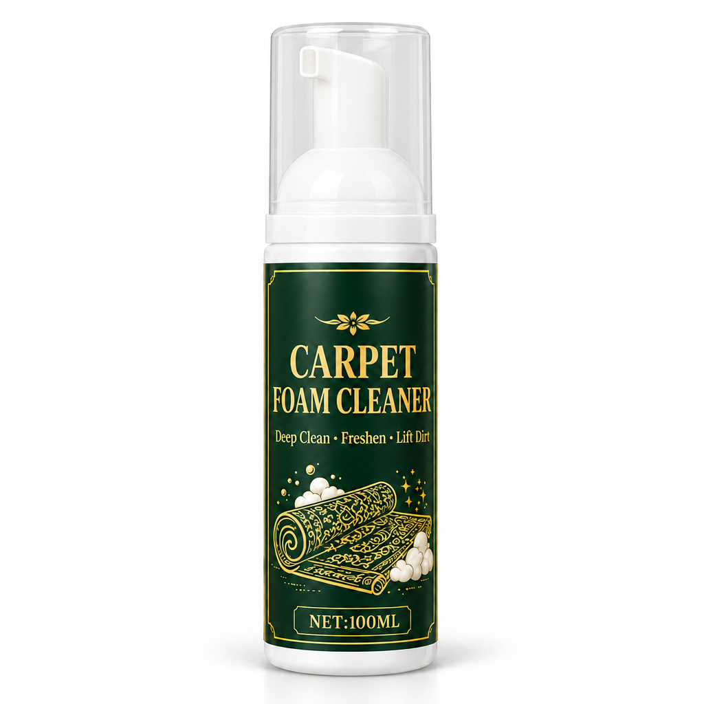 🧼✨ Detergente schiumogeno senza risciacquo per tappeti – Dì Addio alle macchie e all’olio sui tappeti! 🚫 Pulizia a secco, schiuma ad alta densità, uso domestico e auto, formato compatto 🧹 ✨