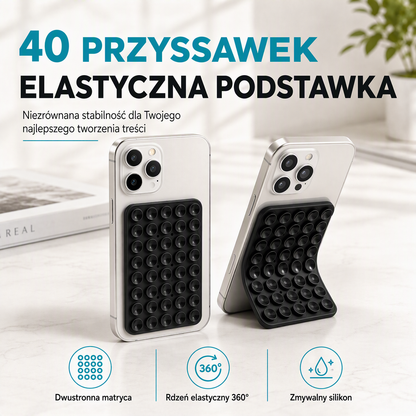 Uniwersalny elastyczny silikonowy dwustronny stojak na telefon