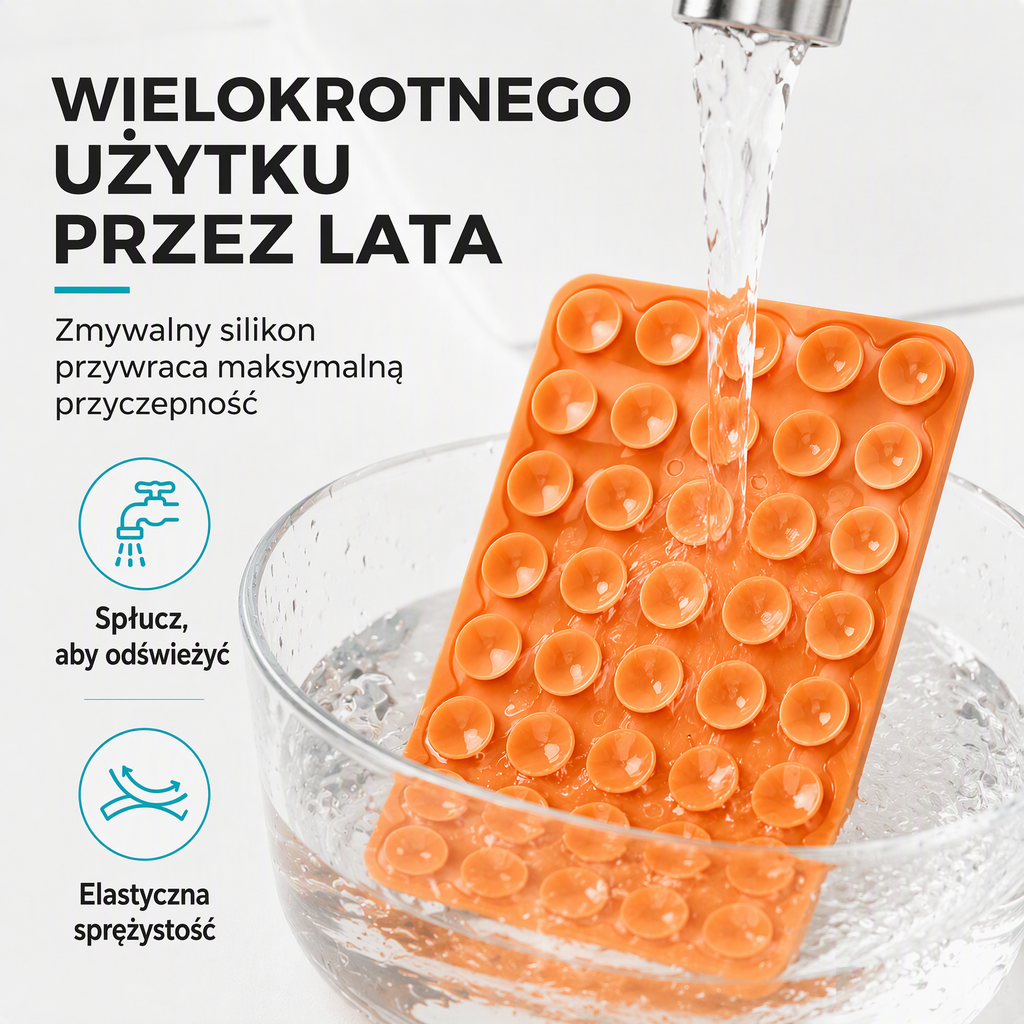 Uniwersalny elastyczny silikonowy dwustronny stojak na telefon