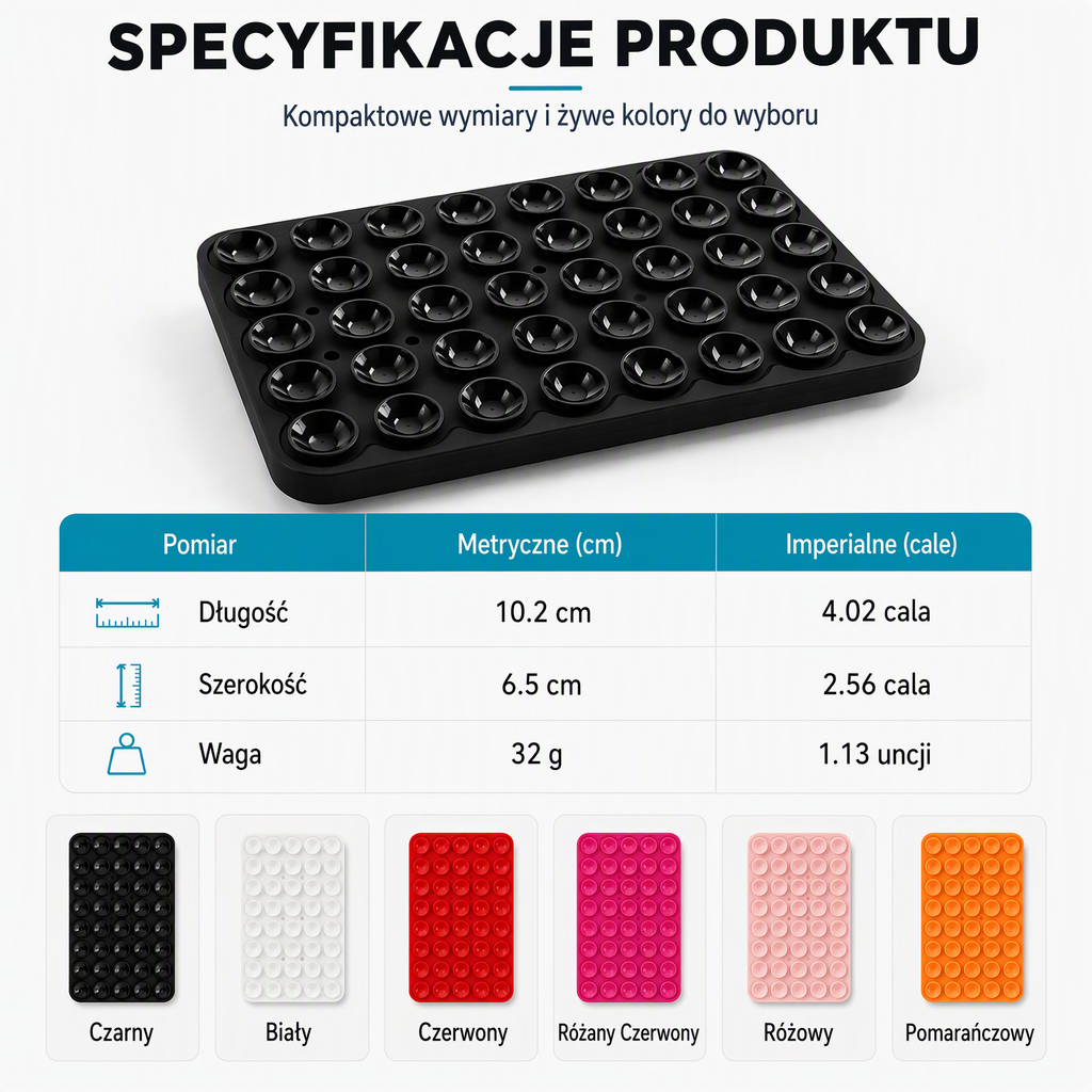 Uniwersalny elastyczny silikonowy dwustronny stojak na telefon