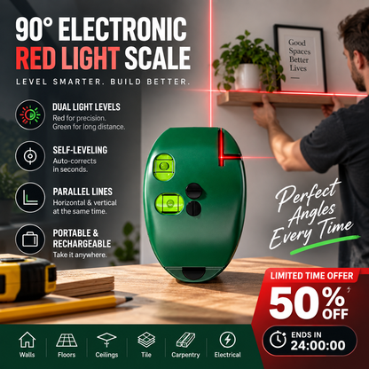 🔧Livella laser a squadra da 90° | Tracciatore a infrarossi per piastrelle e progetti fai da te