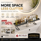 🔥50% di Sconto Offerta Limitata! 💦 Addio al Disordine e al Calcare sul Piano Lavandino 🔥 Mensola Organizer per Lavandino da Appoggio sul Rubinetto