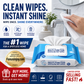 🧻 BUY 3 GET 2 FREE! Multi-Function Bathroom Descaling Cleaning Wipes – Instant Shine Disposable Limescale Remover Wipes, All-Surface Safe for Faucets, Glass, Tile & Bathroom Fixtures