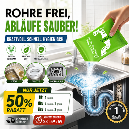📢📢50% SCONTO!! ⏰🚿 Detergente per Tubi ad Alta Efficacia ⚡✨ Sblocca istantaneamente, adatto a tutti i tubi domestici!