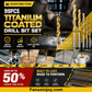 🔧🔥 Sconto del 50% per un periodo limitato! Non bruciate più le vostre punte da trapano come fossero falò! Questo set di 99 punte da trapano in acciaio rapido al titanio presenta un design a doppia scanalatura a U per rimuovere tutti i trucioli.