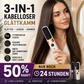 💇‍♀️🔥 Spazzola Lisciante 3-in-1 Senza Fili – liscia, arriccia, districca – USB-C, 4 livelli – capelli perfetti ovunque! ✨