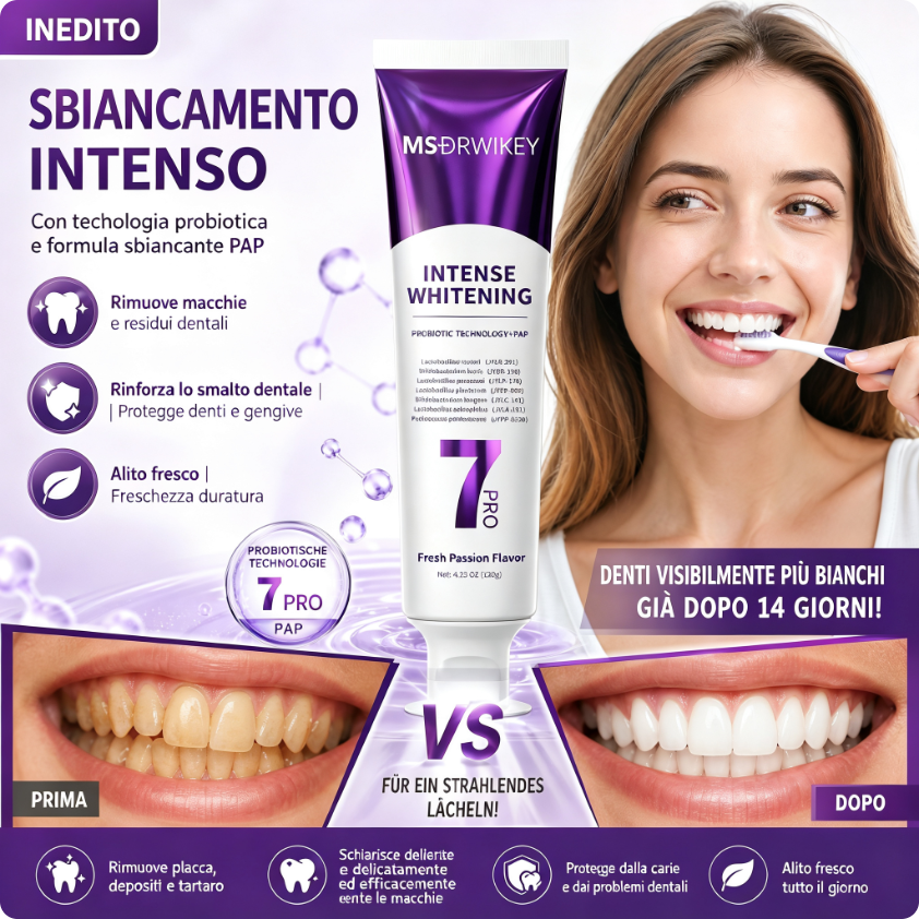 🥳SALDO BOLLENTE 2026🥳💞Oltre 50.000 venduti!👵❤️ Dentifricio illuminante – cura delicata contro le macchie dentali e il tartaro, per un alito naturalmente fresco 🦷✨