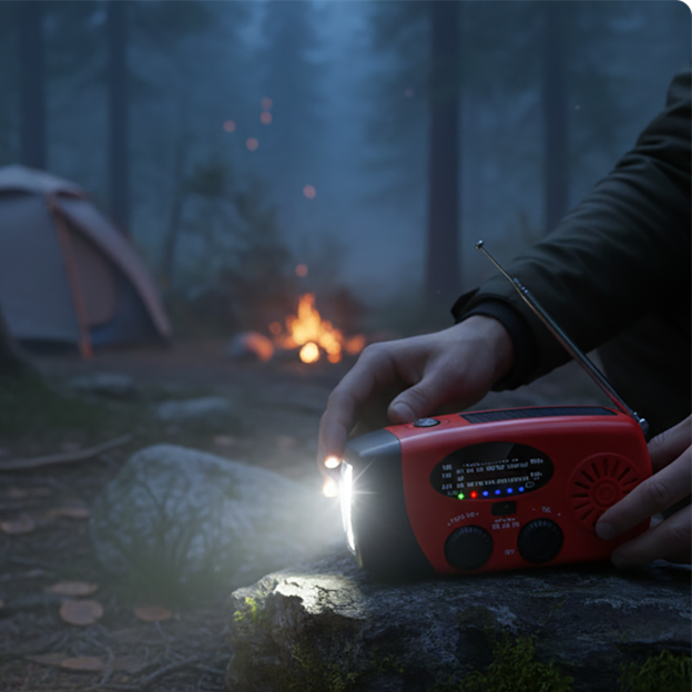 📻✨ Radio di emergenza a manovella solare – Dì Addio all'ansia per la batteria scarica all'aperto! 🚫 Multi-alimentazione, torcia LED e allerta meteo NOAA 🏕️
