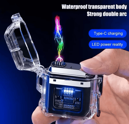 Type-C charging see-through waterproof windproof lighter