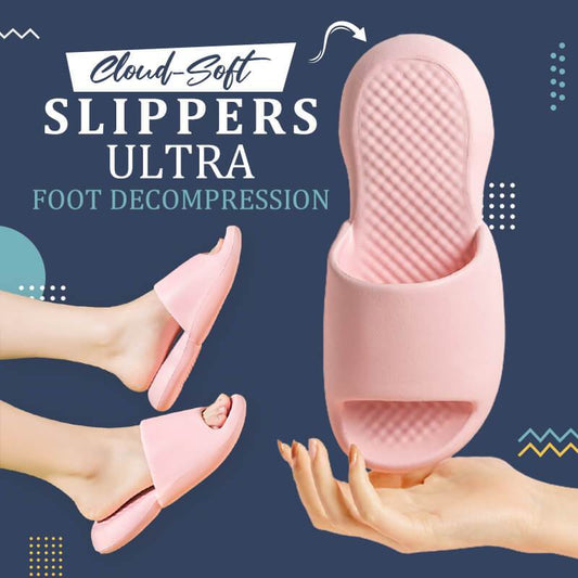 Non-slip wear-resistant thick-soled super soft slippers