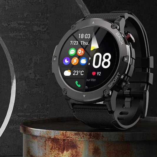 Military 2023 HD LCD Bluetooth Tactical Smart Watch