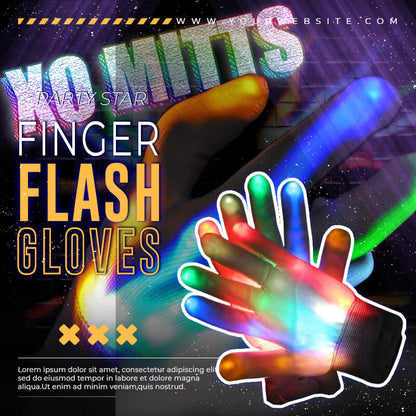 Finger flash gloves