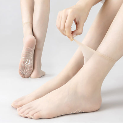 💞Non-slip and invisible crystal silk socks