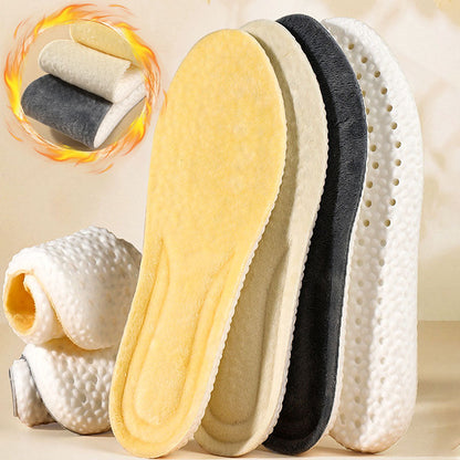 [Warm Gift] Thickened Short Plush Warm Shoe Insoles