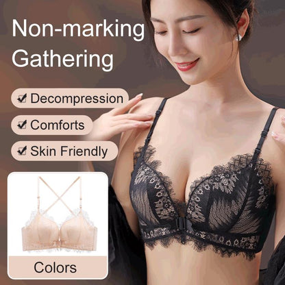 GK-Beautiful Back Sexy Breathable Anti-Sag Front Closure Bra